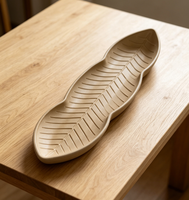 Plaque de cuisson en acier aluminisé durable et écologique, antiadhésive, avec design à longues feuilles, compatible four, pour la cuisson domestique du pain