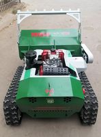 Livraison gratuite moteur diesel 13 HP industriel/bricolage tout-terrain multifonction en caoutchouc télécommande robot tondeuse à fléaux