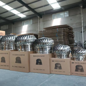 מאוורר גג טורבינת וירליבירד 600 מ\"מ, מונע על ידי רוח טבעית, ללא צורך בחשמל, עם מסב כדורי ולהבי נירוסטה - Product Image 1