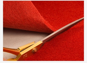 Alfombra de Fieltro Roja Tejida Clásica Antideslizante para Exposiciones, Bodas y Eventos, Venta Directa de Fábrica - Product Image 5