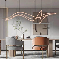 Suspension Linéaire LED Moderne et Personnalisée Noir et Blanc pour Plafond à Lattes Décoration Intérieure Type Industrielle