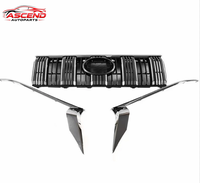 Grille de radiateur avant chromée élégante pour Toyota Land Cruiser Prado 150 LC150 2018 2019 2020, pièces et accessoires automobiles ABS SUV