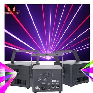 Yüksek güç lazer ışıkları 4W mini T2 serisi renkli 3d animasyon karaoke dj disko parti lazer gösterisi