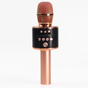 ไมโครโฟนคาราโอเกะไร้สายกลางแจ้งไร้สายแบบถือลำโพงแบบพกพาไมโครโฟนสำหรับร้องเพลง - Product Image 1