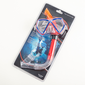 Demi-masque de natation et de plongée à double lentille à faible <span class=keywords><strong>volume</strong></span> pour adultes et enfants Plongée sous-marine semi-sèche imperméable à l'eau - Product Image 3