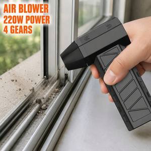 Mini Soffiatore d'Aria Portatile Senza Fili a 4 Velocità, Ventilatore Turbo per Pulizia Tastiera, Sostituisce l'Aria Compressa per la Pulizia dei Scanalature delle Finestre - Product Image 1