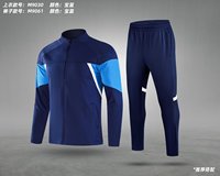 Seragam Latihan Sepak Bola Pria Kustom Grosir Tim Original, Set Lengkap Jaket Sepak Bola, 100% Poliester, Bernapas