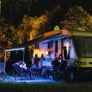 <span class=keywords><strong>Auvent</strong></span> de <span class=keywords><strong>caravane</strong></span> Soleflex S27L monté latéralement avec bande LED <span class=keywords><strong>pour</strong></span> camping-car - Product Image 4