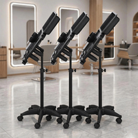 Plateau de coloration magnétique pliable, chariot de service de salon roulant portable avec extension pour barbier, esthétique et spa