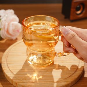 Ensemble de tasses en verre cristal classique, écologique et résistant à la chaleur pour le café, pour la maison et le bureau - Product Image 5