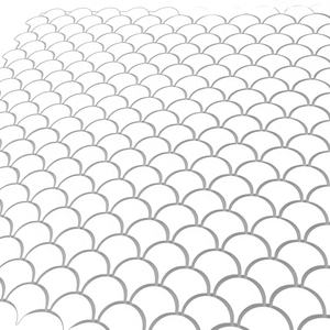 Hot Fan Shape Nude Silver Shell Marble Mosaic <b>Tile</b> Parquet 3mm Thick Mother Pearl Interior Wall <b>Backsplash</b> Bedroom Staircase - Product Image 5