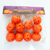 Halloween-Kürbis-Laternen-Lichterkette Leuchtende Plastik-Lichterkette Skelett-Augapfel-Kürbis-Deko Stimmungsbeleuchtung