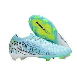 Botas de fútbol FG/TF al por mayor OEM/ODM para adultos y jóvenes, con opciones antideslizantes, ligeras y transpirables de tejido. - Product Image 3