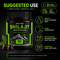 Formule Personnalisée en Vrac Certifiée GMP Végétalienne Sans OGM Résine Brute de l'Himalaya Ginseng Maca Énergie Endurance Vitalité Shilajit Adulte 100%
