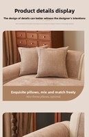 Housse de canapé en chenille de couleur unie, style moderne, amovible, résistante aux taches, lavable – Fabricant