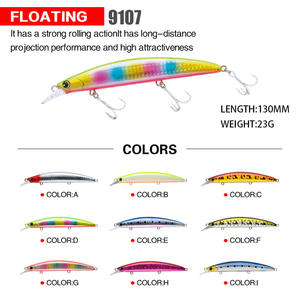 Leurres de pêche flottants en plastique dur, leurre de pêche en eau douce pour bar, truite, 110mm, 19g - Product Image 5