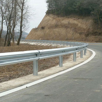 Barrière routière en acier anti-collision avec revêtement en poudre, type W, pour routes municipales