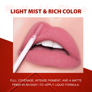 Brillant à lèvres personnalisé OEM ensemble de rouge à lèvres marque privée finition nude nacrée mate hydratant naturel sans minéral induisant des allergies - Product Image 5