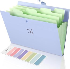 <span class=keywords><strong>Carpeta</strong></span> Archivadora Expandible de Papel A4 SKYDUE, Organizador de Documentos Tipo Acordeón (Morado) Hecho en China - Product Image 5