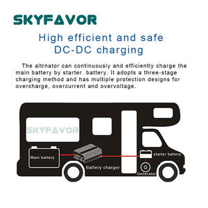 <span class=keywords><strong>Chargeur</strong></span> de batterie universel 12V DC vers DC 12V 30A AUTO intelligent à double entrée avec contrôleur solaire MPPT 20A pour fourgonnette, réfrigérateur et camping-car - Product Image 3