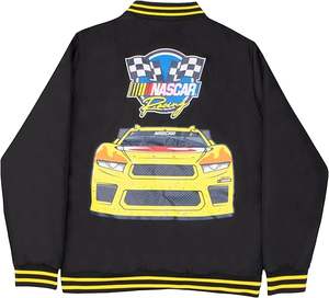 Custom Sublimation Print Winter Men's Racing Baseball <b>Jackets</b> Team Uniforms with 100% Cotton and <b>NASCAR</b>-Style Logos - Product Image 2