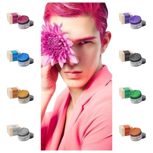 <span class=keywords><strong>Mofajang</strong></span> 120g 10 Colores Cera Temporal para el Cabello, Tinte en Pasta Moldeable de Un Solo Uso, Crema Gel para Colorear y Peinar el Cabello - Product Image 1
