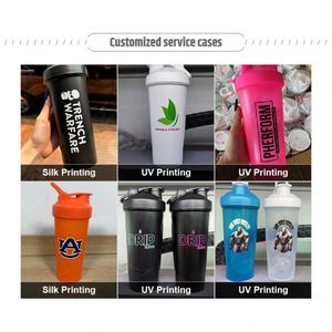 Artículo Promocional de Marketing, Botella Deportiva de Plástico Blanca de 600 ml, Libre de BPA, para Gimnasio, Entrenamiento, Batidos de Proteínas, con Logotipo Personalizado - Product Image 3
