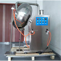 Confiserie Sucre Fabrication de caramélisés Petit cuprum cuivre Machine à enrober Chocolat Amande Noix