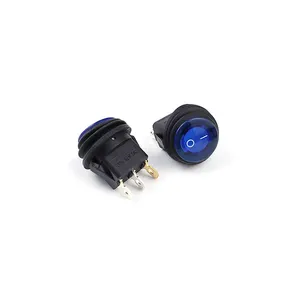 leci rs606 waterproof electrical kcd4 t85 t105 250v six pin kcd1 on off 3 position with indicator light up round rocker switch