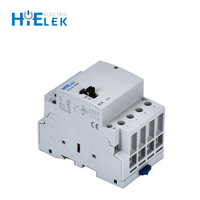 Contacteur modulaire HiELEK HCH8 AC triphasé 32A-63A 50/60Hz certifié CE CB TUV, bobine 220V, points argentés, 4 contacts NO, mécanique 1M