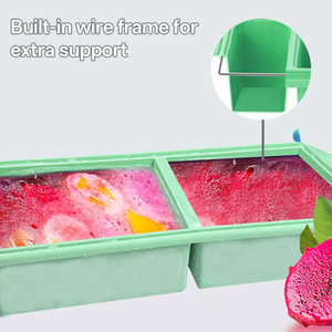 Plusieurs tailles, design robuste, réutilisable, conteneurs de stockage réfrigérés, moule à glaçons en silicone alimentaire, cub - Product Image 6