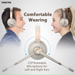 BT-782 sur l'oreille 5.0 bandeau sans fil antibruit casque avec microphone intégré pour ordinateur portable centre d'appel bureau - Product Image 3