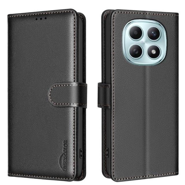 For Redmi Note 15 5G Global 164mm Litchi Texture RFID Anti-theft Leather Phone Case