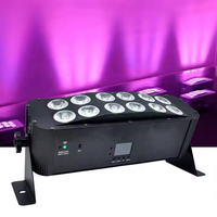 Projecteurs LED RVBWA UV 12x18W rechargeables sans fil à piles pour mariages, DJ et discothèques