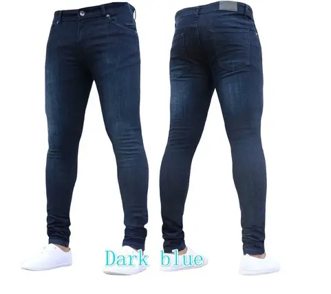 Custom Men's Stretch Jeans Straight Business Edition Loose Plus Size Formal casual men jeans