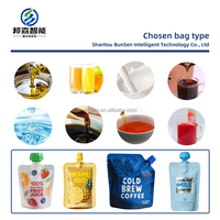 Machine automatique de remplissage et de bouchage de sachets à bec verseur pour jus de fruits, yaourt, gelée de noix de coco, pâte de tomate, sachets debout, doypack