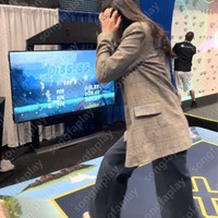 Alfombrilla de Baile Interactiva con Sensor de Movimiento Jump, Equipo de Realidad Virtual para Fitness, PVC Resistente, para Niños y Adultos, Interior