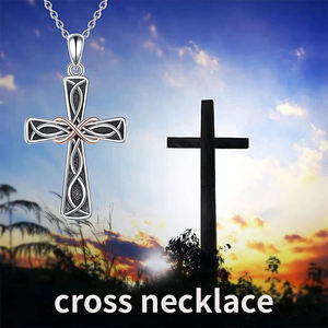 เซลติกปมโกศสร้อยคอไขว้กล่องเผาศพเครื่องประดับกล่องของขวัญที่ระลึกสแตนเลสไอริชของที่ระลึกสร้อยคอกล่องของขวัญ - Product Image 6