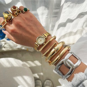 Bracelet manchette <span class=keywords><strong>en</strong></span> cuivre Asu, géométrie irrégulière, élégant et tendance, <span class=keywords><strong>bijoux</strong></span> <span class=keywords><strong>pour</strong></span> femme - Product Image 1