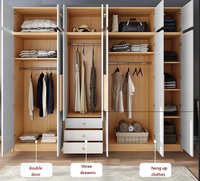 Kloset putih lemari kamar tidur lemari disesuaikan Modern kamar tidur furnitur dibuat di Cina
