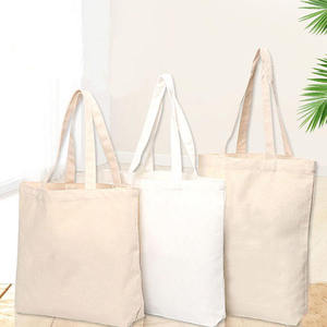 Recycled Eco-Friendly Shopping Bag for Daily Use Positive Review Printed Logo <b>Canvas</b> Cotton Tote Bag Letter Pattern for <b>Beach</b> - Product Image 1