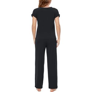 Ensemble pyjama femme en bambou doux, vêtements de nuit et de maison, haut à manches courtes et pantalon en viscose de bambou - Product Image 3