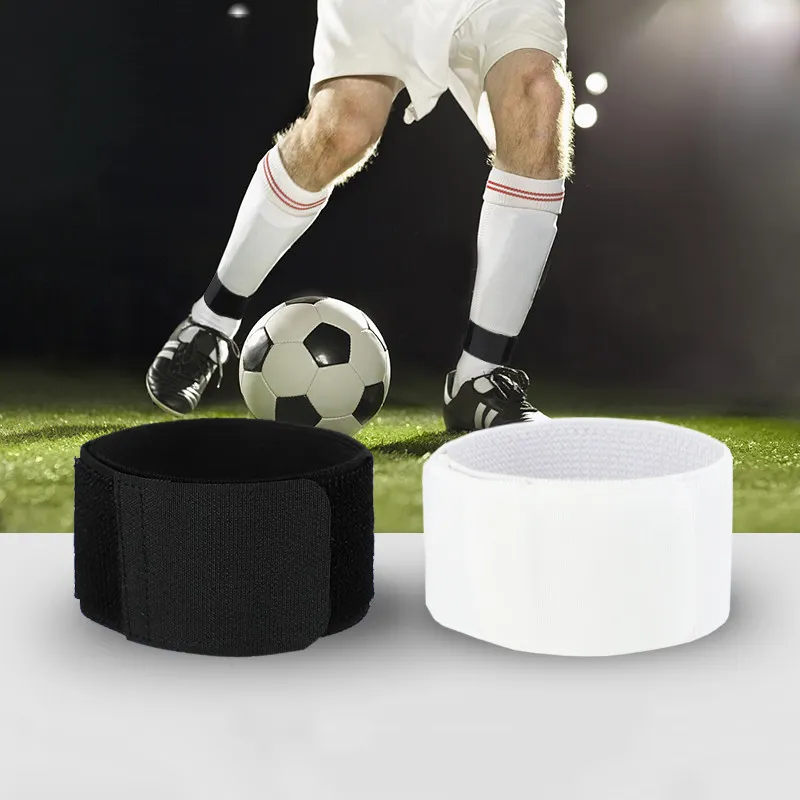 Регулируемая эластичная однотонная футбольная игра боксерская тренировочная защита голени оставающийся Футбол shinguard фиксирующий ремешок поддерживающий протектор
