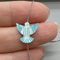 Vente en gros de perles de colombe de la paix en coquille de mer personnalisées bel animal oiseau breloques fabrication de bijoux collier à faire soi-même bracelets accessoires