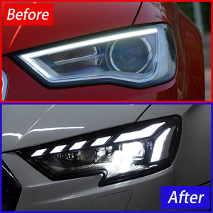 Car Front for A3 S3 RS3 2017-2021 <b>LED</b> Auto Headlights Assembly Upgrade RS5 Style Dynamic <b>Projector</b> Lens Accessories - Product Image 2