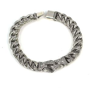 Bracelet pour femme à motif ottoman, gravé à la main, bijoux turcs faits à la main, romantique, pierre naturelle - Product Image 1