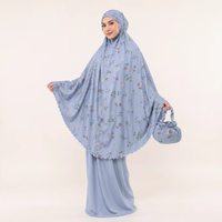 Ensemble de prière Mukena en coton Azura pour femmes, vêtements modestes, vêtements islamiques