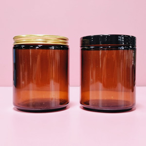 <b>Glass</b> Facial Cream Jar with Transparent/Custom Color Lid 30ml Capacity Screw Plastic Cap for Face Cream <b>Packaging</b> - Product Image 2