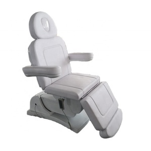 Table de massage électrique réglable beige pour thérapie, spa, salon de beauté, soins esthétiques, lit de soin, chaise de tatouage et de soin du visage - Product Image 1