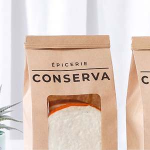 Sacs d'emballage jetables en gros pour fabricants, sacs en papier brun personnalisés sans poignée, idéaux pour le pain frais - Product Image 5